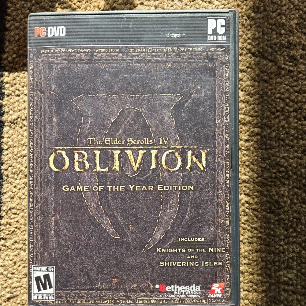 The Elder Scrolls IV Oblivion Game of the Year Edition PC DVD GOTY Bethesda 2K